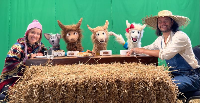 Opnamen LeoLeo: Het Alpacafeest! in volle gang