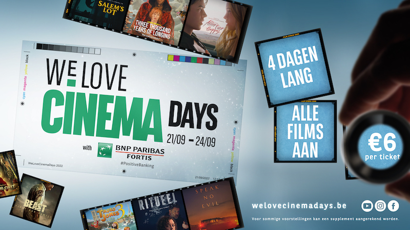 We Love Cinema Days brengen Belgische bioscopen samen