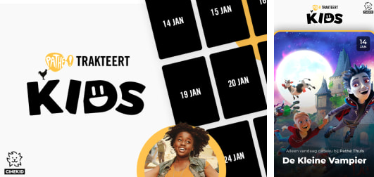 Pathé en Cinekid trakteren kids op films