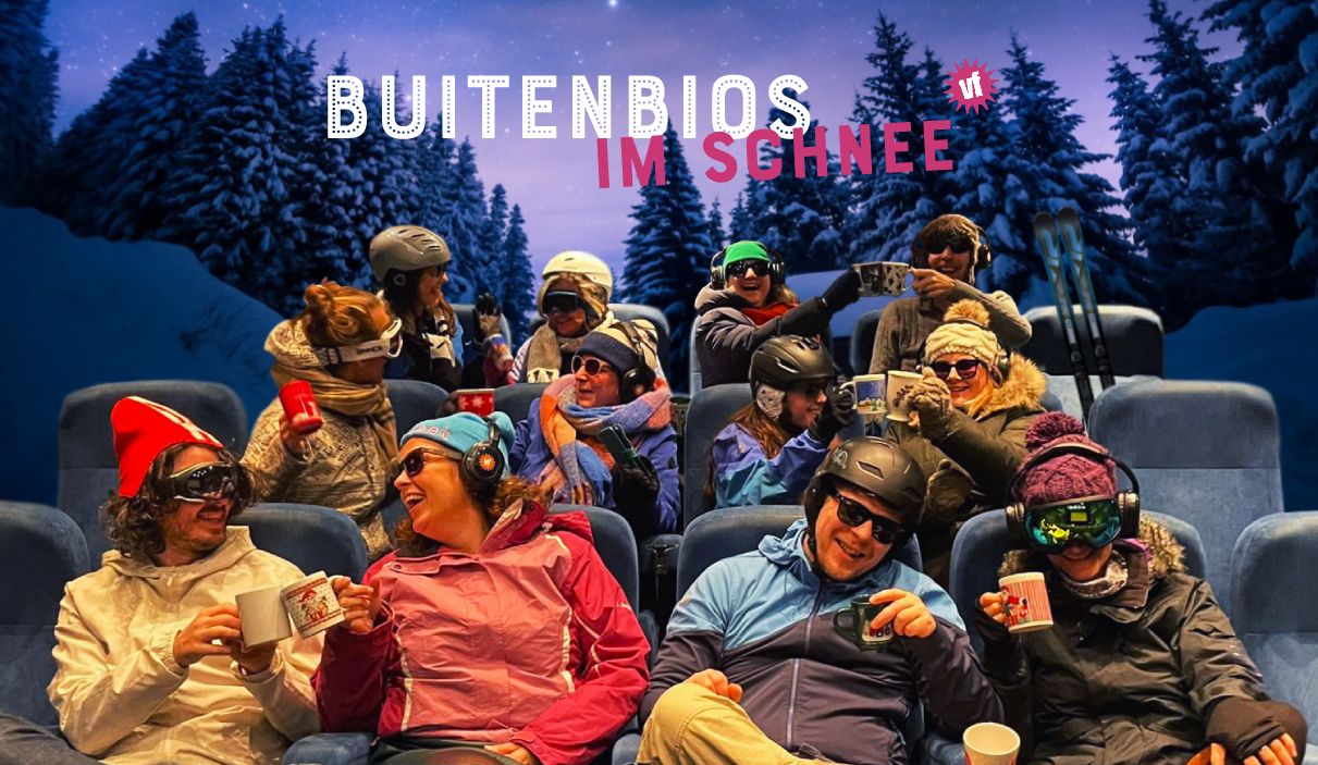 Winters filmvermaak in Den Bosch: Buitenbios im Schnee