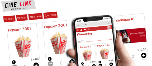 Cinelink ontwerpt webshop voor bioscoopproducten