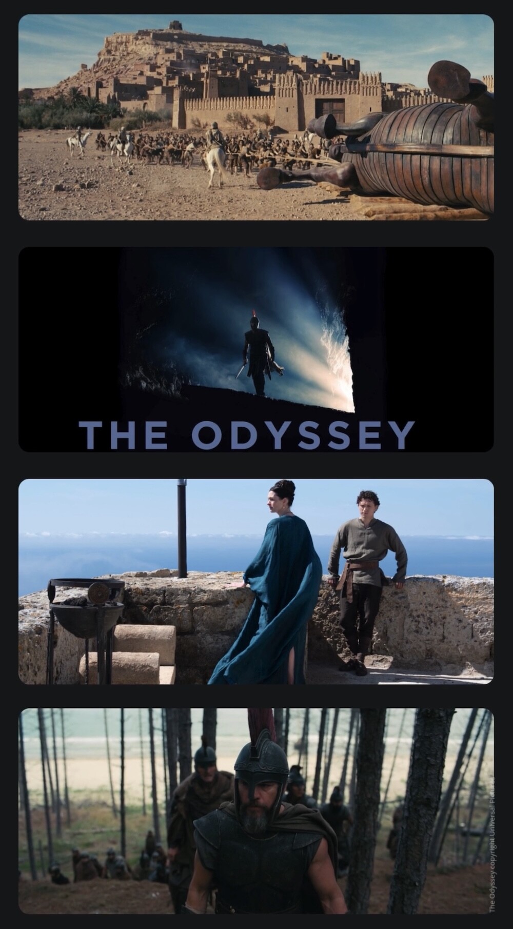 The Odyssey movie locations copyright Universal Pictures